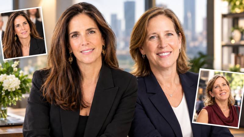 Maria Asuncion Aramburuzabala and Susan Wojcicki